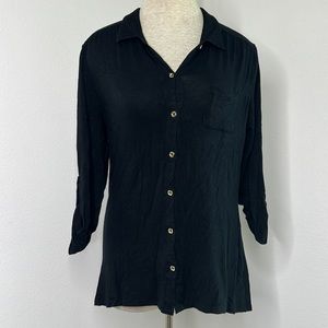 🔹 Olive & Oak Button Up Top